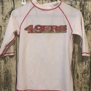 Boys San Francisco 49ers Rash Guard Swim Shirt